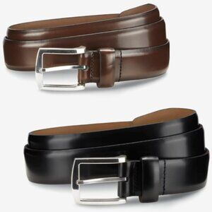 Allen Edmonds Midland Avenue Leather Dress Belt Duo Black & Tan/Brown 38 $270.00